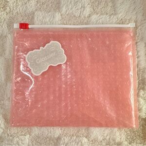 Glossier Pink Pouch w/ Sticker